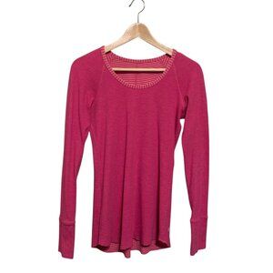 Lululemon Women’s Top Open Your Heart Reversible Scoop Neck Long Sleeve Medium